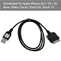 Wicked Chili USB 2.0 Datenkabel mit Ladefunktion schwarz für Apple iPod Touch 3. Generation 3G Daten Kabel zur Synchronisation und aufladen über PC / Mac