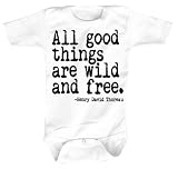 Wild and Free Baby Onesie (Neutral White) (0-6 Months)