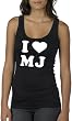 I heart MJ Longer Length Ladies Tank Top