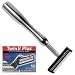 Heavyweight All Metal Chrome Trac II compatible Razor and 10 Personna Twin 2 Blades