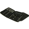 Black Leather Ring Bracelet Watch Earring Chain Necklace Jewelry Travel Display Box