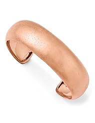 Leslies Sterling Silver Rose Gold plated Radiant Essence Cuff Bangle