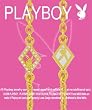 PLAYBOY NECKLACE DIAMOND SHAPES BUNNY HEAD GOLD PLAYBOY NECKLACE DIAMOND SHAPES BUNNY HEAD GOLD
