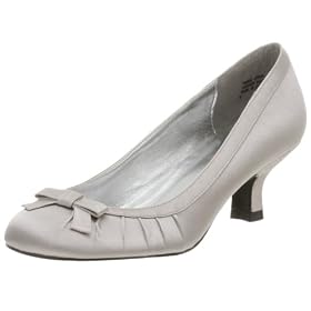 Unlisted Women's On Stage Metallic Low Heel Pump