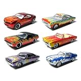 Set of 6 Muscle Car Garage Up In Flames 1 64 by Collectable Diecast