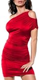 SEXY ONE SHOULDER MINI DRESS FITTED COCKTAIL EVENING PARTY GOWN