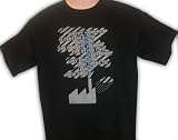 Manchester Music Band Tee Shirt in Black with City Blue Colours, Music Band T Shirts for Mens & Boys. Size XX-Large - TSHM00806