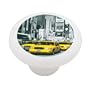Times Square Taxis Decorative High Gloss Ceramic Drawer Knob
