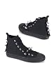 Men'S Canvas Spiked High Top Sneaker