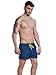 Neleus Men's Beach Shorts Swimming Trunk with Pockets,802# Navy Blue,USA S,Tag M