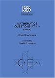 Mathematics questions at 11+ (Year 6). Book B, Answers