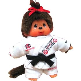 Japanesque Monchhichi Judo Keychain Plush Doll