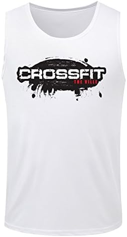 Crossfit Tshirt McEvain 3D Mens Tanks Sleeveless Sports T White XL