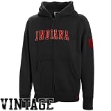 NCAA Indiana Hoosiers Youth Black Burn Full Zip Hoody Sweatshirt