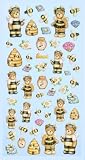Eigenschaften Hobbyfun / Creapop SOFTY-Stickers Lustige Bienen 3451155
