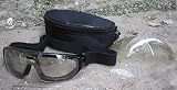 UV400 Sport Goggles w/ adjustable Strap & Extra Graded Lens for Airsoft