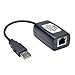 TRIPP LITE B203-101-PNP 1-Port USB 2.0 over Cat5 Cat6 Extender Hub Transmitter and Receiver,Black