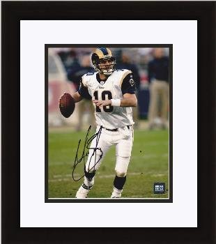 Marc Bulger Autographed St. Louis Rams 8x10 Photo - Custom Framed