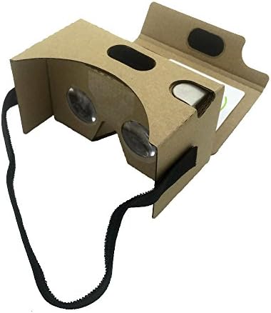 Daisen-tech Google yellow Cardboard VR V2.0 Virtual Reality DIY 3D Glasses for Smartphone with Headband - Easy Setup