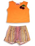 Rubbies - Toddler Girls 2-Piece Short Set, Orange, Multi