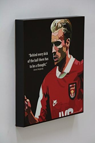 Dennis Bergkamp quotes wall decor picture gifts portrait photo art decals framed cafe office home decorations Famous paintings on canvas poster prints artwork by keetatat