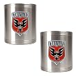 DC United MLS 2pc Stainless Steel Can Holder Set - Primary Team Logo