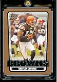 2007 Topps Draft Picks & Prospects #84 Braylon Edwards Cleveland Browns Football Card - Mint Condition - In Protective Display Case!