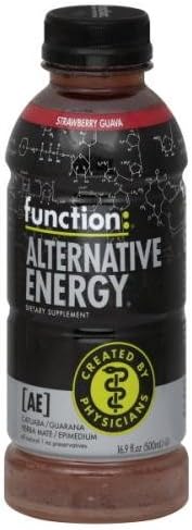 Function Drinks Alternative Energy Strawberry Guava, 16.9-ounce Bottles (Case of 12)