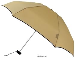 Leighton Genie Manual Open/Close Umbrella, Khaki
