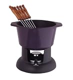 Dexam Chasseur Cast Iron Aubergine Fondue Set