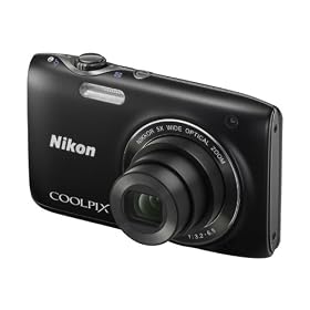 Nikon Coolpix S3100 Digital Camera - Black (14MP, 5x Wide Optical Zoom) 2.7 inch LCD