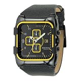 Diesel #DZ4147 Men's Black IP Analog Chronograph Watch