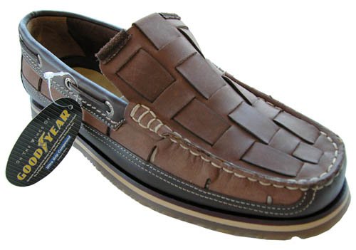 $100 Nautica Course II Brown Leather Boat Sail Shoes