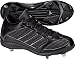 TeamExpress - Adidas Men's Spinner Mid Blk/Blk Metal Baseball Cleat
