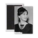 Leslie Caron - 3x2 inch Fridge Magnet - large magnetic button - Magnet