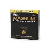 Trojan Magnum Condoms, Lubricated,Large, 36 Condoms (Pack of 2) Trojan Magnum Condoms, Lubricated,Large, 36 Condoms (Pack of 2)