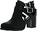 Soda Womens Scribe Ankle Bootie With Low Heel And Cut-Out Side Design