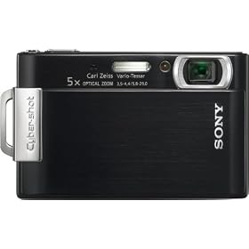 Sony Cybershot DSC-T200 8.1MP Digital Camera with 5x Optical Zoom with Super Steady Shot Image Stabilization (Black)
