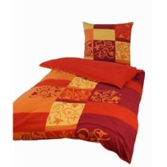 Kinzler B-02457 terra Mikrofaser-Fleece Bettw�sche Sabrina 80x80 cm + 135x200 cm