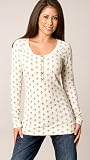 Juicy Couture Lafayette Fleur Thermal Henley