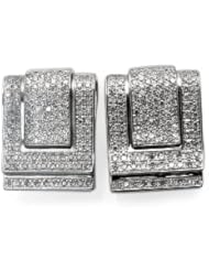 2.40 Carat Diamond Earrings in 18K White Gold