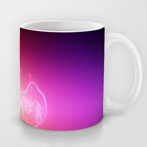 Uique Gift Choice - White 11 oz Classic White Ceramic Mugs Cutom Design with Dragon Wings Pokemon Charizard Coffee Mugs/Tea Mugs/Drink Cups - Dishwasher and Microwave Safe