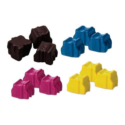 SuppliesOutlet Compatible Xerox Phaser 8560 Color Ink Stick set of 12 - Page Yield:black:3400, color:3400