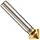 Magafor 4837 Series Cobalt Steel Single-End Countersink, TiN Coating, 3 Flutes, 90 Degrees, Round Shank