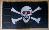 Pirate Jolly Roger Red Eyes Large Flag - 5' x 3'.IMAGE