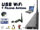 USB Edimax WiFi Kit with Folding Antenna for Apple Macintosh
