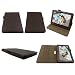 Bear Motion (TM) 100% Genuine Cowhide Case Cover with Stand for Google Nexus 10 inch tablet - MP - Brown (Support Auto Wake/Sleep Function)