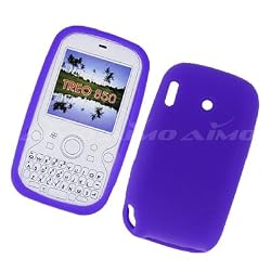 Palm Treo Pro 850 Silicone Skin Case Rubber Phone Protector Cover Purple