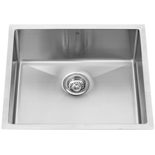 VIGO VGR2320C 23-Inch Undermount Stainless Steel 16-Gauge Stainless Steel Single Kitchen sink