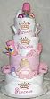 4 Tier Princess Baby Diaper Cake